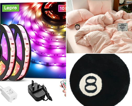 dorm room must haves cover photo collage