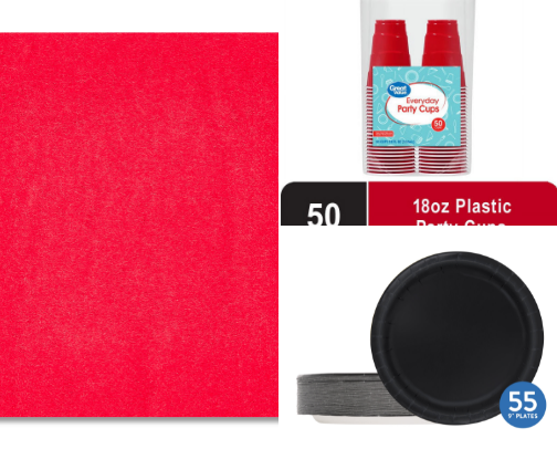 Super Bowl Party Decor on a Budget cover photo collage