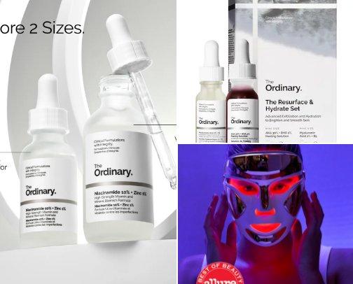 Skin care cover photo collage