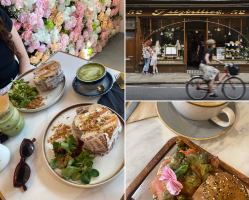 Favourite UK Cafes☕️ cover photo collage