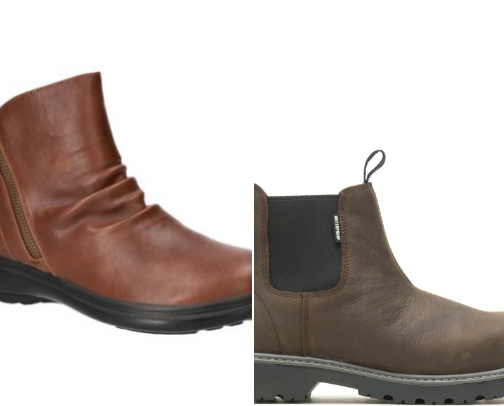 Casual boots cover photo collage