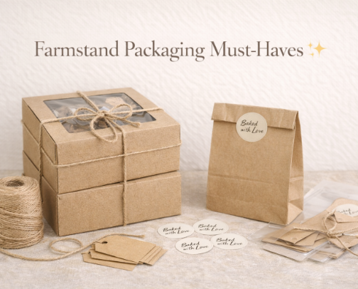 Farmstand Packaging for Cookies, Bread & Baked Goods (Clean + Professional Setup) cover photo collage