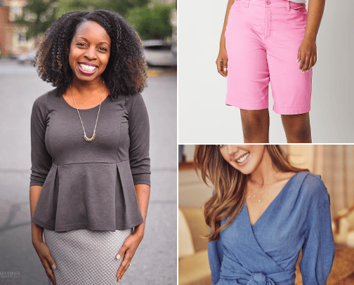 30's midsize fashion finds cover photo collage
