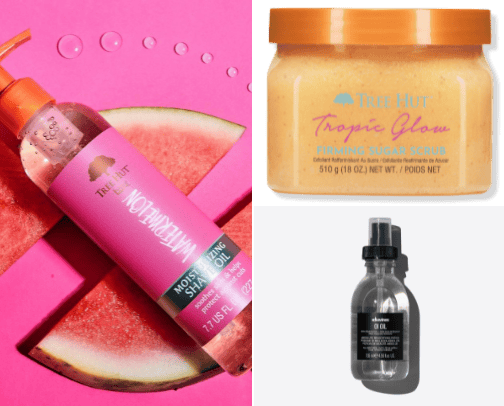 Healthy hair and body skin cover photo collage