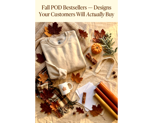 🍂 Fall POD Bestsellers — Designs Your Customers Will Actually Buy cover photo collage
