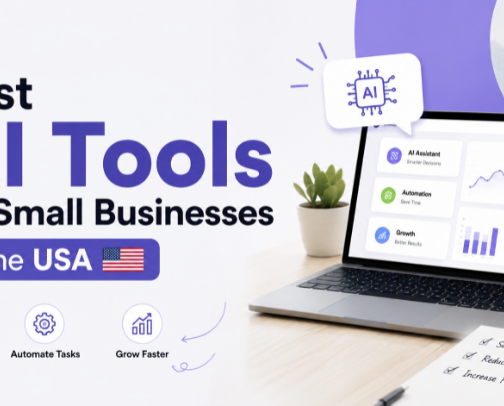 Best AI Tools for Small Businesses in the USA cover photo collage