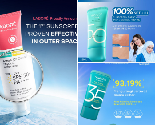 Sunscreen Favorit di Cuaca Terik ( For Oily Acneprone Skin) cover photo collage