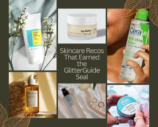Skincare Recos That Earned The GlitterGuide Seal cover photo collage