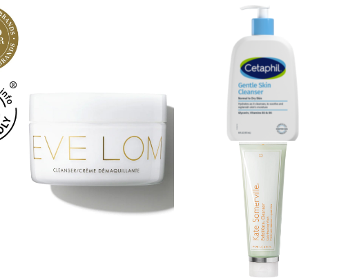 Skincare that I use for oily skin sensitive acne prone skin cover photo collage