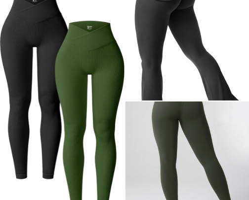 Workout clothes cover photo collage