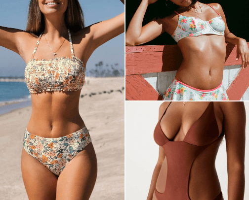 swimwear cover photo collage