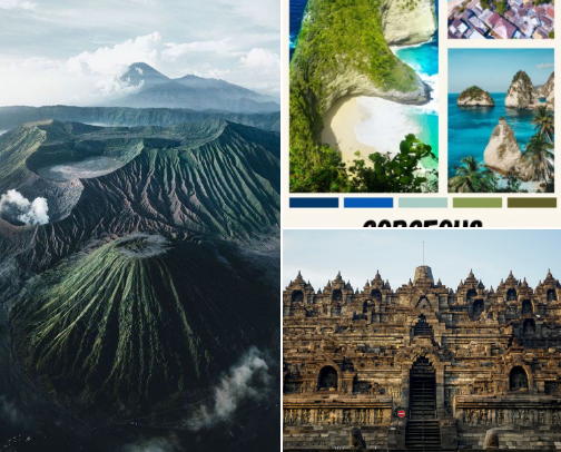 Top Must-Visit Tourist Attractions in Indonesia cover photo collage