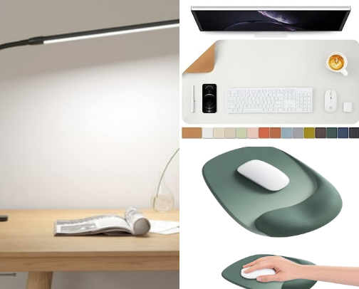 Cozy Desk Upgrades — Small WFH Comforts (Under $25) cover photo collage