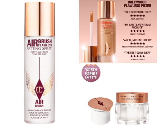 Charlotte Tilbury cover photo collage