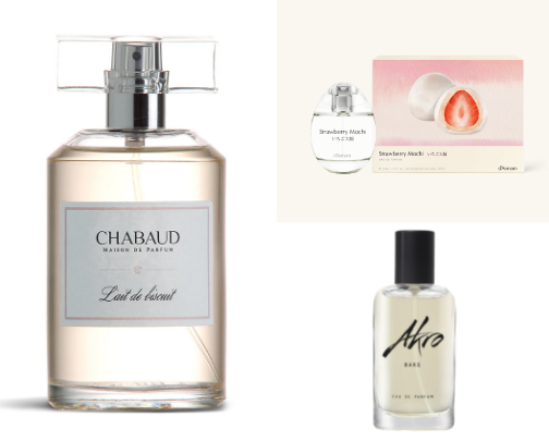 gourmand girlie perfumes cover photo collage