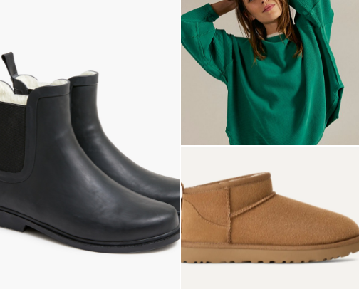 Winter clothing cover photo collage