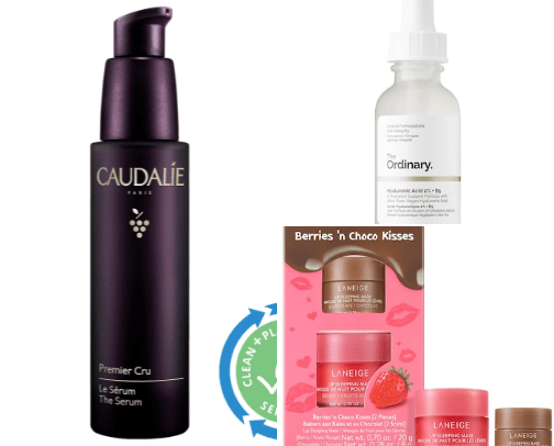Skincare Products cover photo collage