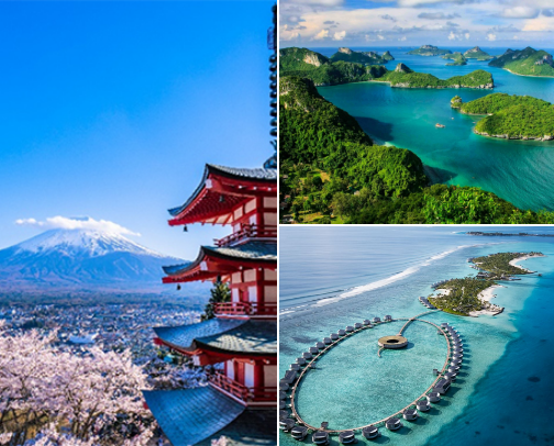 Places I Would Visit on Vacation Categorized by Continent cover photo collage