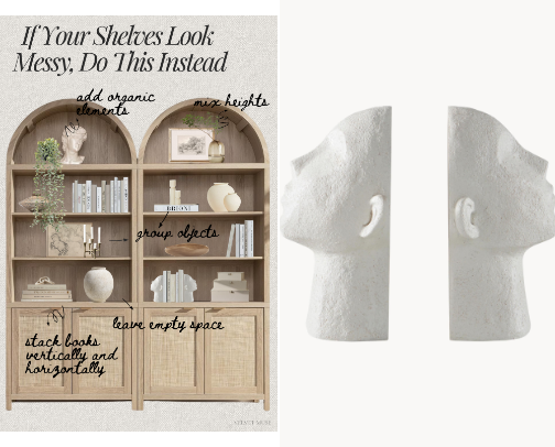 My shelf decor picks for organic modern feel cover photo collage