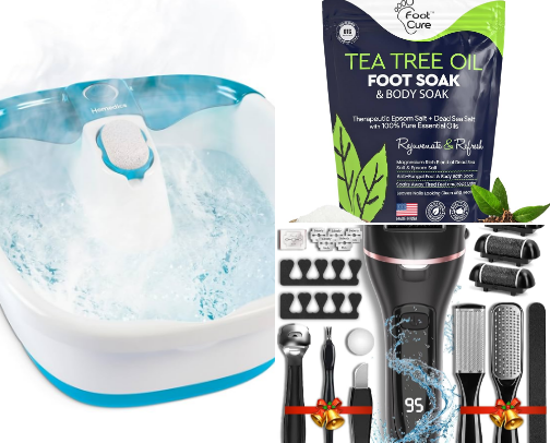 💅Must have at home pedicure products!🦶🦶 cover photo collage