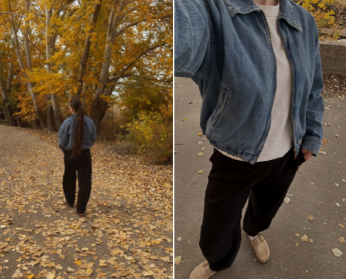 The Fall Edit: Look 07 — Golden Hour Walk cover photo collage