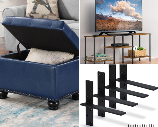 Living Room Organization Amazon Finds For Small Spaces cover photo collage