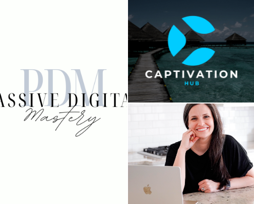 Create Passive Income w/Digital Marketing (work from home!) cover photo collage