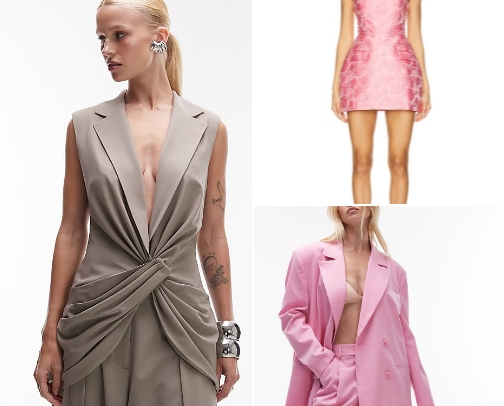 Power Pieces: Bold Suits & Striking Dresses cover photo collage