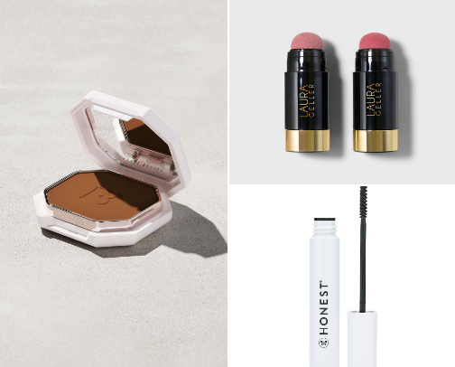 what’s currently in my makeup bag cover photo collage