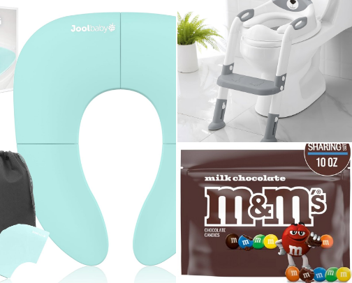 it’s potty time! cover photo collage