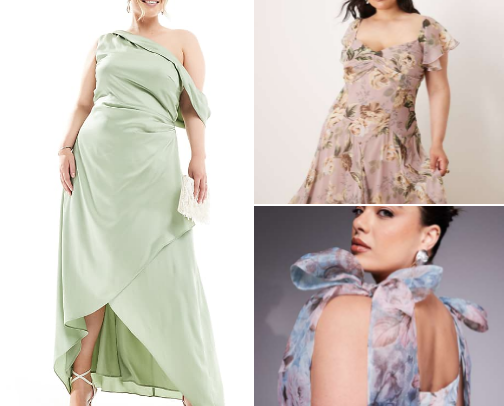Plus size girls: found the perfect wedding guest dress cover photo collage
