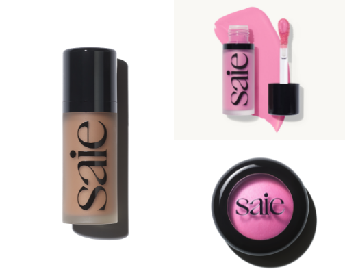SAIE beauty: my favorites from the new trendy clean brand. cover photo collage