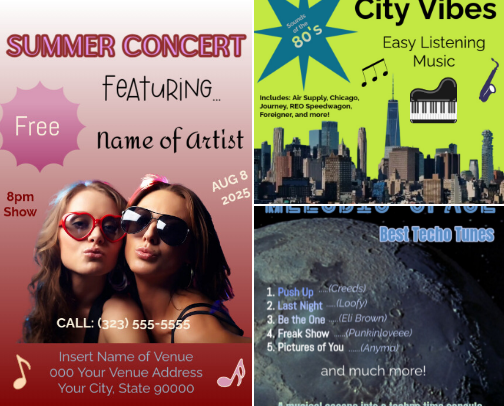 Creative, Attractive and EZ to Edit Graphic Design Templates for Busy Creators and Organizers cover photo collage