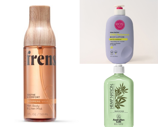 Perfumes and lotions cover photo collage
