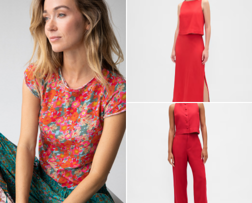 Persimmon Outfit Ideas: (Part Orange, Part Red) cover photo collage