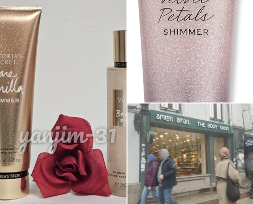 Body shimmers! cover photo collage