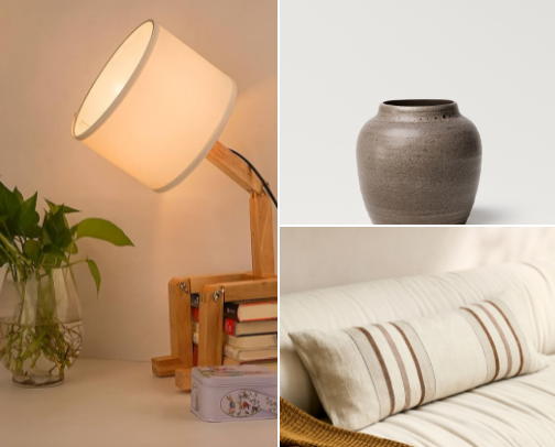 cozy funky bed & home essentials (mainly budget) cover photo collage