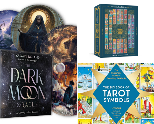 Tarot, Oracle, Astrology Decks and Guides for the Whimsical and Spiritual Mystics cover photo collage