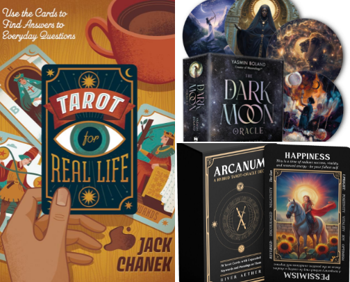 Tarot, Oracle, Astrology Decks and Guides for the Whimsical and Spiritual Mystics cover photo collage