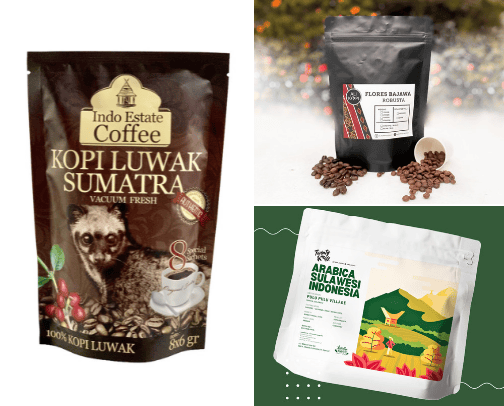 Local Indonesian Coffee cover photo collage