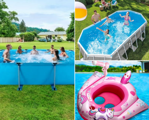 Summertime cover photo collage