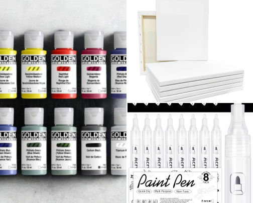 Create beautiful art - my go to art supplies cover photo collage