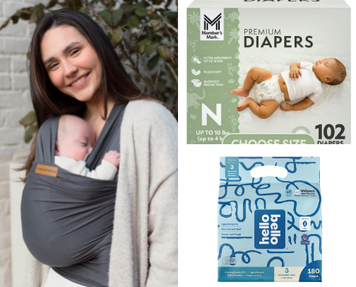 Baby registry suggestions from a mom of 4, last one born 2025 cover photo collage