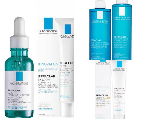La Roche-Posay Effaclar Range for acneic, oily and combination skin cover photo collage
