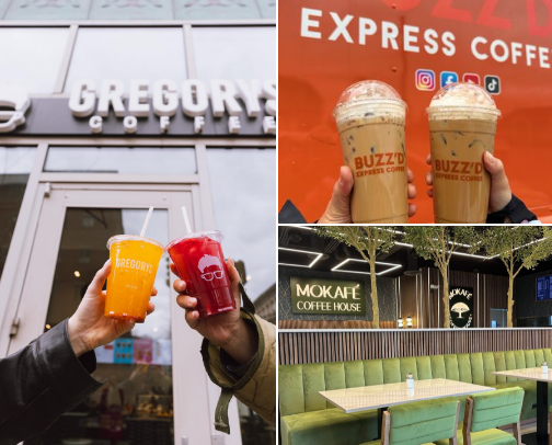 Cute coffee spots on Long Island ☕️✨ cover photo collage