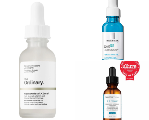 Top Face Serums I Recommend for All Skin Types: cover photo collage
