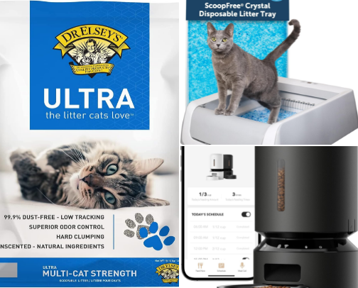 Cat Mom Essentials: My Best-Selling Amazon Must-Haves for a Happy, Spoiled, Well-Behaved Kitty cover photo collage