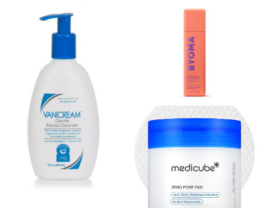 Skincare for acne prone skin cover photo collage