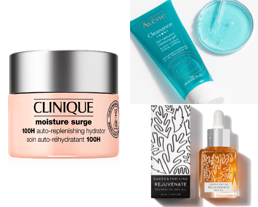 Beauty an Skin Routine cover photo collage