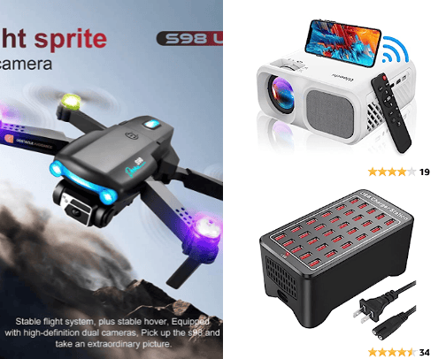 Electronics cover photo collage